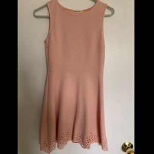 Peach Royal Pink Sleeveless Dress